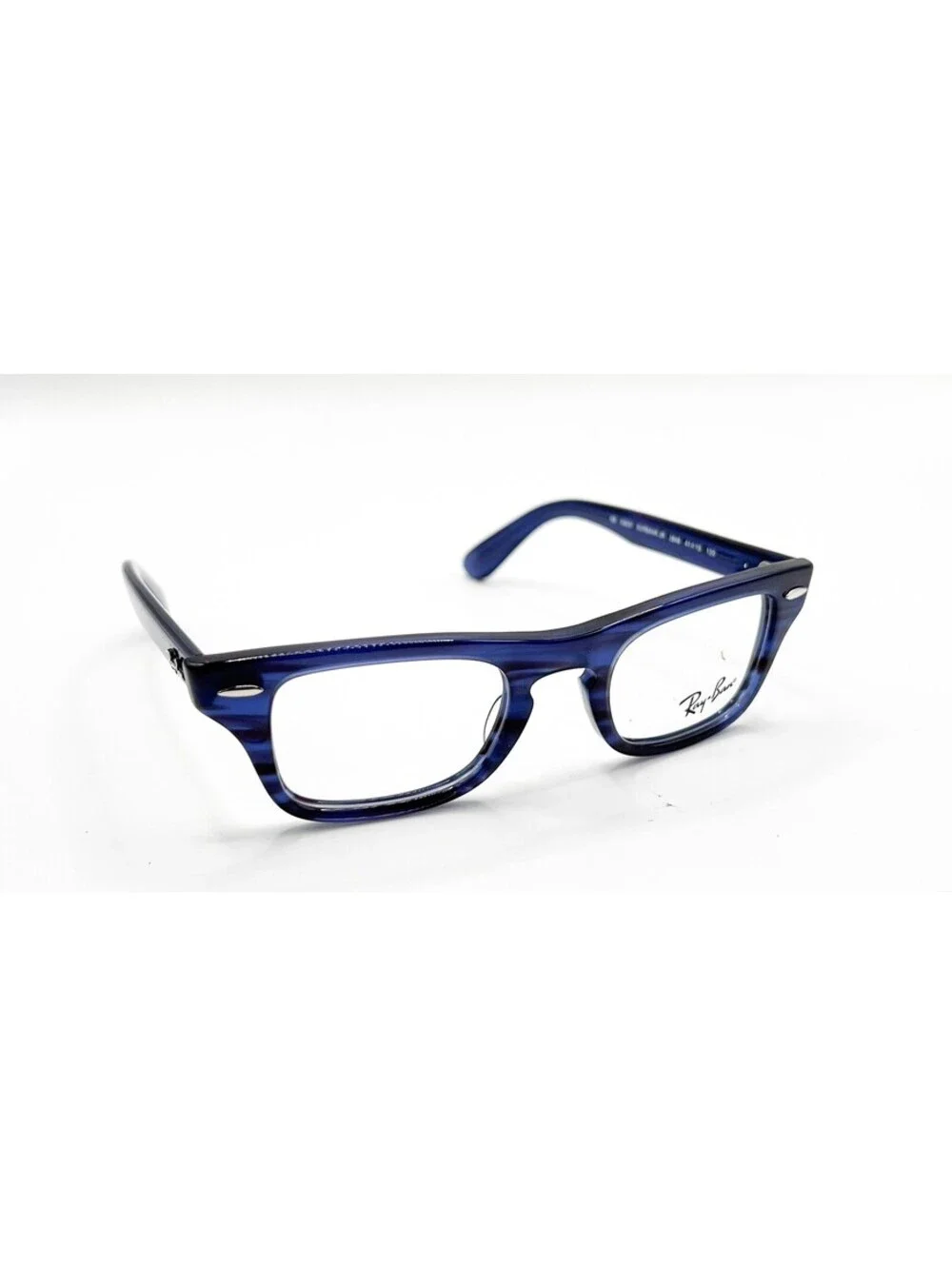 Ray Ban Rb 9083V Burbank Jr 3848 Striped Blue Authentic Eyeglasses 41-19-130